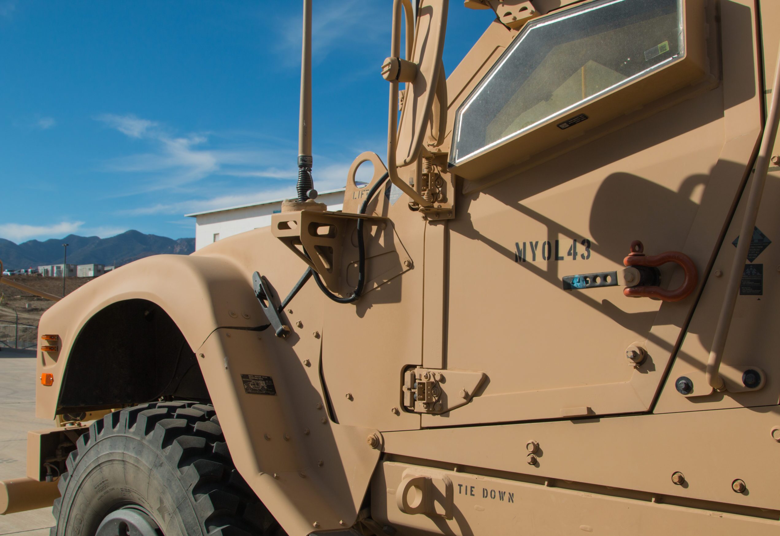 Side view of a ground combat vehicle