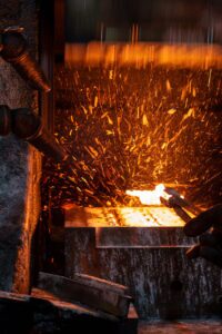 Drop hammer forging process