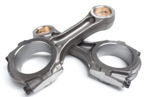 Two connecting rods for a semi-truck